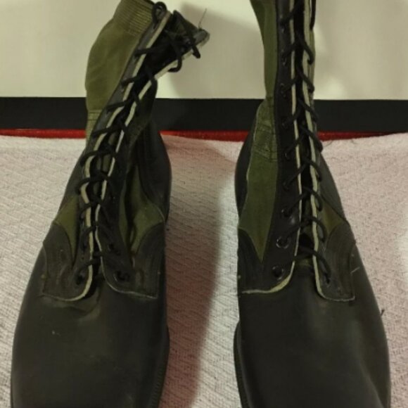 1960s H/W sz13XN BATA VIETNAM SPIKE PROTECTIVE GREEN JUNGLE COMBAT BOOTS SI 589 main image 4